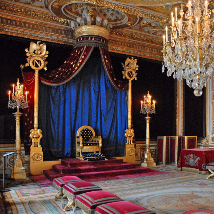 Le château de Fontainebleau la salle du trône visites guidées