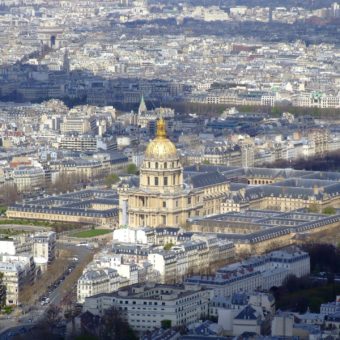 Les Invalides vue aérienne du monument Paris
