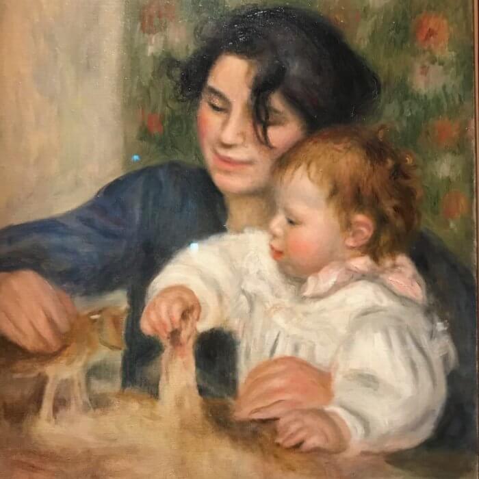 orangerie museum renoir painting gabrielle and jean