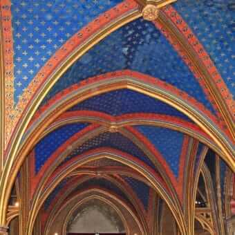 Sainte Chapelle voûtes peintes de la chapelle basse