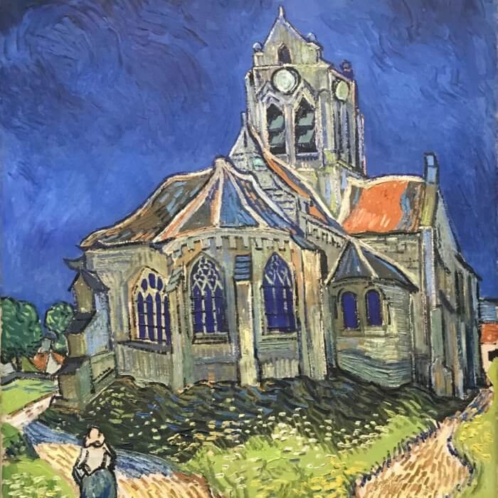 Auvers sur oise l'église peinte par Van Gogh