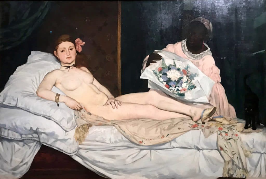Female's nude at the musée d'Orsay by Edouard Manet