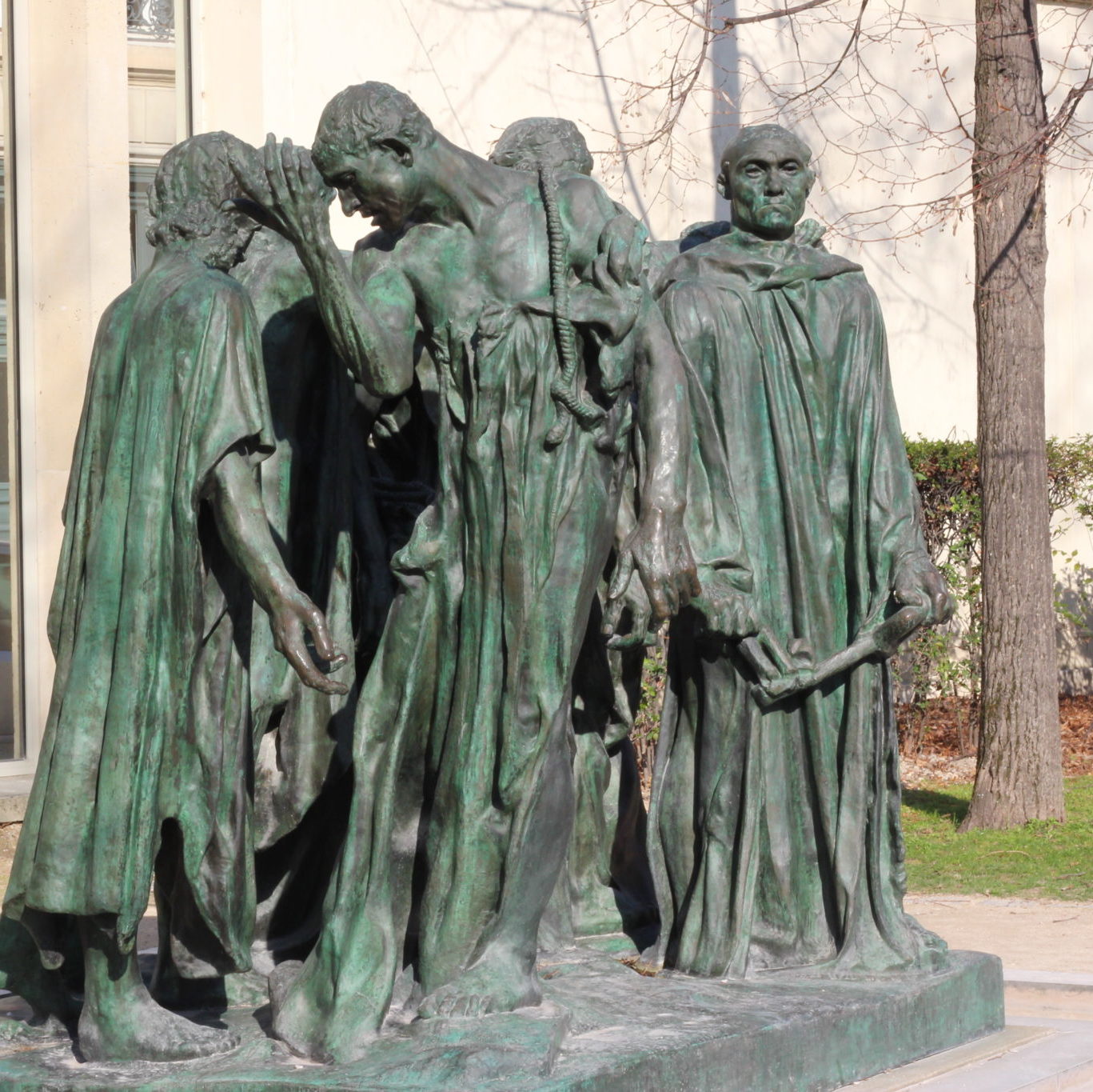 The burghers of Calais by Auguste Rodin at the musée Rodin in the garden