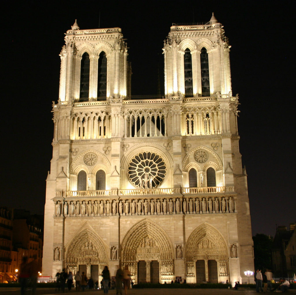 Cathédrale Notre Dame la nuit
