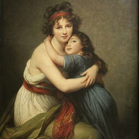 Mme Vigée Lebrun femme peintre-autoportrait avec sa fille