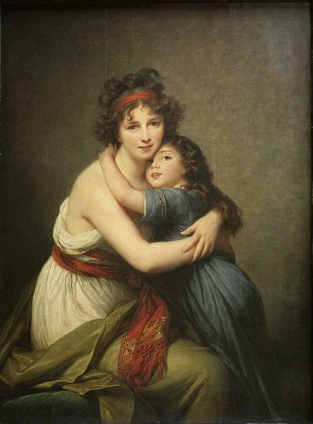 Madame Vigée Le Brun autoportrait avec sa fille