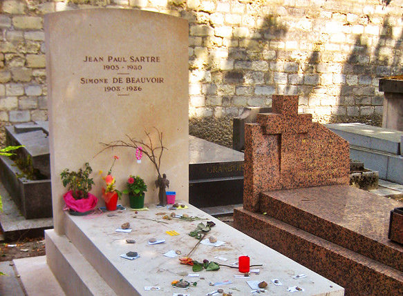 Tombe de Simone de Beauvoir, visite sur les femmes du cimetière Montparnasse