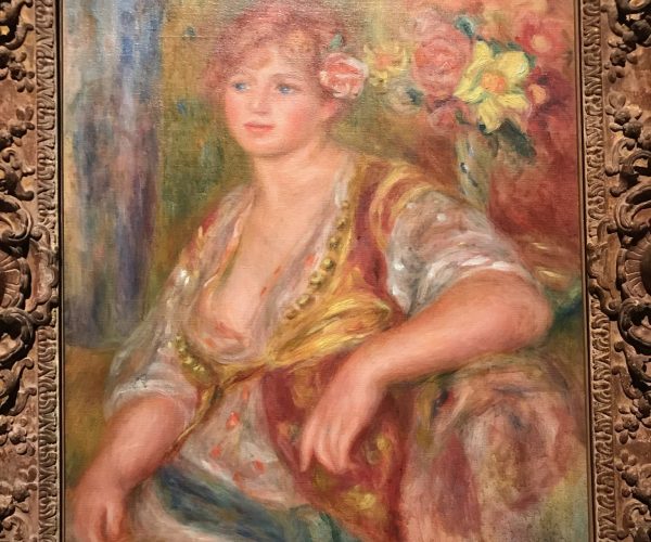 Femme blonde à la rose de Renoir au musée de l'Orangerie