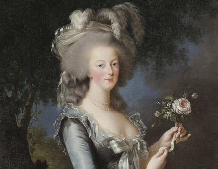 Marie Antoinette à la rose par Mme Vigée Lebrun